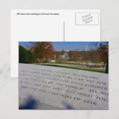 Arlington JFK-herdenkingsmonument Briefkaart (Voorkant / Achterkant)