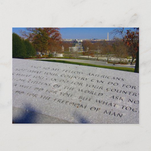 Arlington JFK-herdenkingsmonument Briefkaart (Voorkant)