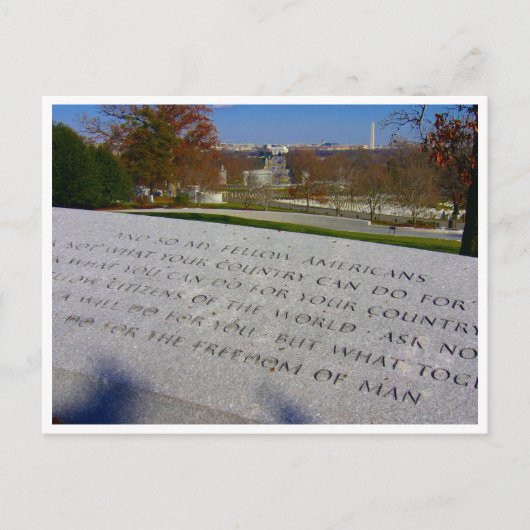 arlington jfk herdenkingsrand briefkaart (Voorkant)