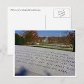 Arlington JFK Memorial grens Briefkaart (Voorkant / Achterkant)