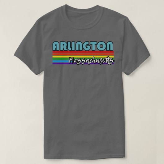 Arlington Massachusetts Pride Arlington LGBT Gift T-shirt (Design voorkant)