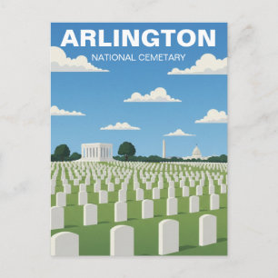 Arlington National Cemetary Virginia Reis Briefkaart