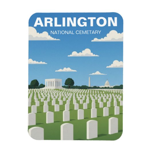 Arlington National Cemetary Virginia Reis Magneet (Verticaal)