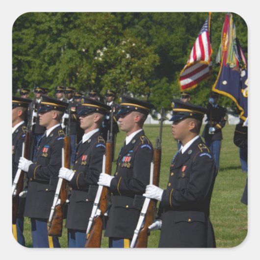 Arlington National Cemetery, Arlington, Vierkante Sticker (Voorkant)