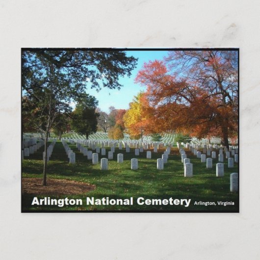 Arlington National Cemetery ligt in het Briefkaart (Voorkant)