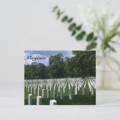 Arlington National Cemetery Virginia Briefkaart (Staand voorkant)