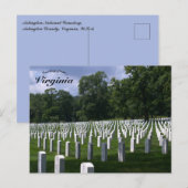 Arlington National Cemetery Virginia Briefkaart (Voorkant / Achterkant)