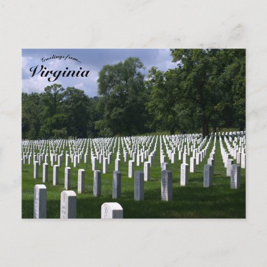 Arlington National Cemetery Virginia Briefkaart (Voorkant)