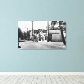 Arlington, Oregon Main Street Uitzicht Foto Canvas Afdruk (Insitu (Houten vloer))