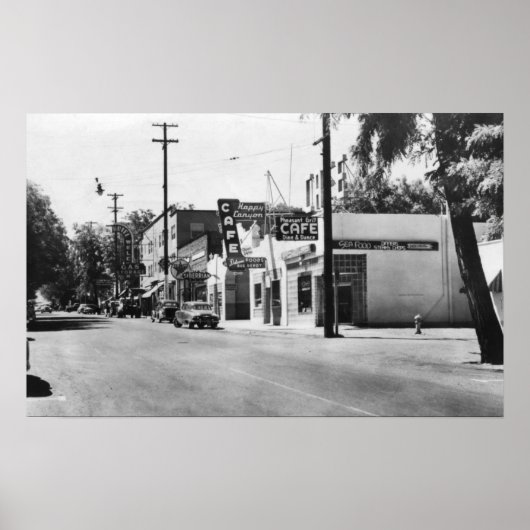 Arlington, Oregon Main Street Uitzicht Foto Poster (Voorkant)