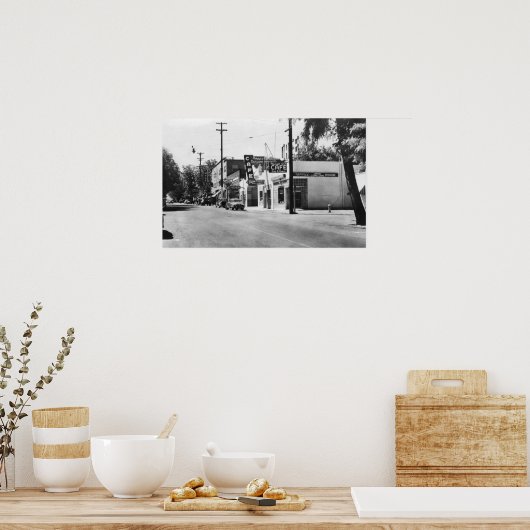Arlington, Oregon Main Street Uitzicht Foto Poster (Keuken)