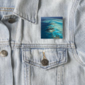 Arlington Reef, Great Barrier Reef Marine Park, Vierkante Button 5,1 Cm (In situ)