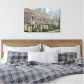 Arlington Row, Bibury canvas print (Insitu (Slaapkamer))