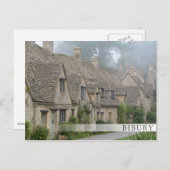 Arlington Row, Bibury in de Katoen Briefkaart (Voorkant / Achterkant)