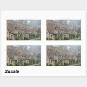 Arlington Row, Bibury rechthoekige sticker (Vel)