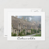 Arlington Row, Bibury White border briefkaart (Voorkant / Achterkant)