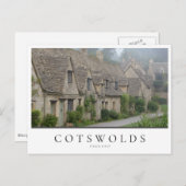 Arlington Row-huizen, Bibury in Cotwolds Briefkaart (Voorkant / Achterkant)