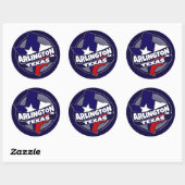 Arlington Texaanse vlag breekt stickers (Vel)