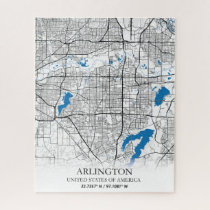 Arlington Texas City Travel City Map Legpuzzel