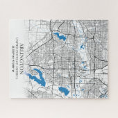 Arlington Texas City Travel City Map Legpuzzel (Horizontaal)