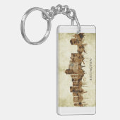 Arlington Texas Cityscape Sleutelhanger (Voorkant Links)