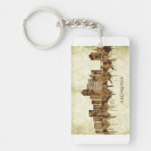 Arlington Texas Cityscape Sleutelhanger (Voorkant)