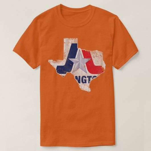 Arlington Texas Flag Map  Fade T-shirt (Design voorkant)