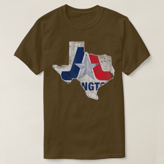 Arlington Texas Flag Map  Fade T-shirt (Design voorkant)