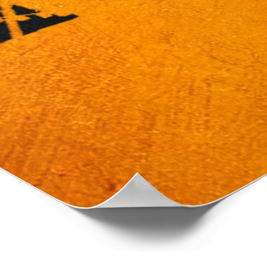 Arlington Texas Gold Skyline Poster (Hoek)