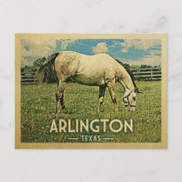 Arlington Texas Horse Boerderij - Vintage Travel Briefkaart