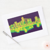 Arlington Texas Skyline Rechthoekige Sticker (Envelop)