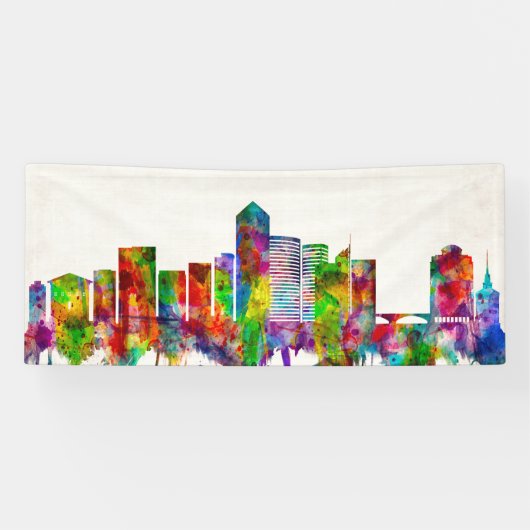 Arlington Texas Skyline Spandoek (Horizontaal)