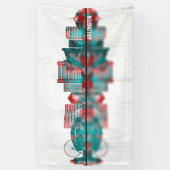 Arlington Texas Skyline Spandoek (Verticaal)