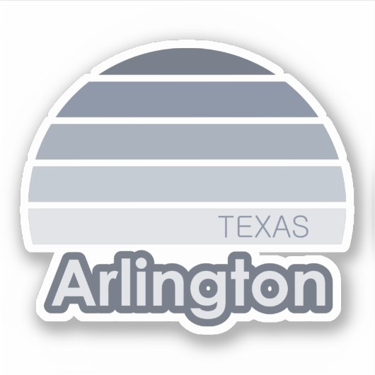 Arlington Texas Sticker (Voorkant)