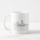 Arlington, Texas Stylized Skyline Coffee Mok (Links)