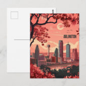 Arlington Texas Travel Briefkaart (Voorkant / Achterkant)