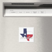 Arlington, Texas Vlaggenkaart Magneet (Insitu (Vaatwasser))