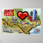 Arlington TX Map Poster (Voorkant)
