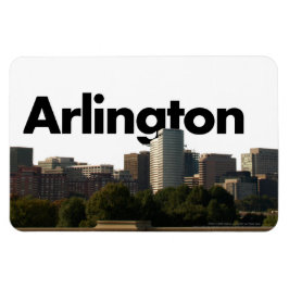 Arlington TX Skyline met Arlington in de Sky Magne Magneet