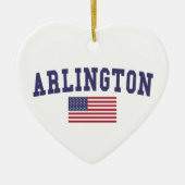 Arlington VA US Flag Keramisch Ornament (Voorkant)