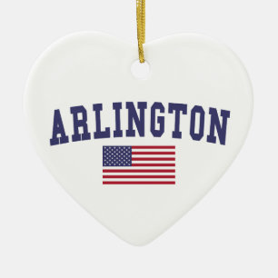 Arlington VA US Flag Keramisch Ornament