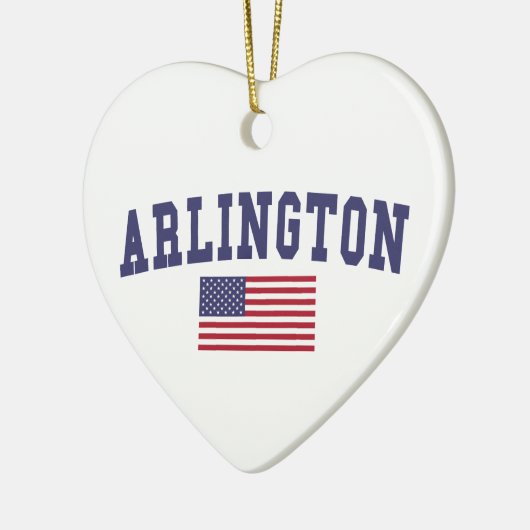 Arlington VA US Flag Keramisch Ornament (Links)