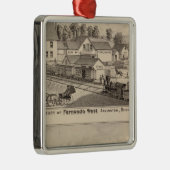 Arlington Vermont Metalen Ornament (Rechts)