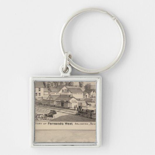 Arlington Vermont Sleutelhanger (Voorkant)
