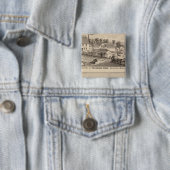 Arlington Vermont Vierkante Button 5,1 Cm (In situ)