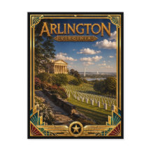 Arlington Virginia Vintage Art Deco Gouden Tijdper