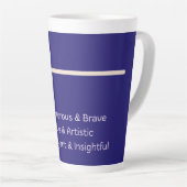 Arlo Boy Personalized Name Definition Latte Mok (Rechterhoek)