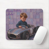 ARLO ~ En zijn RACING CAR ~ Mousepad Muismat (Met muis)