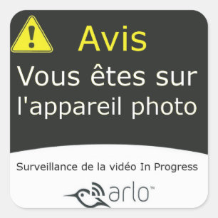 Arlo - Franse vertaling Vierkante Sticker