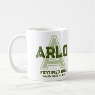 Arlo-naam: monogram groene mok